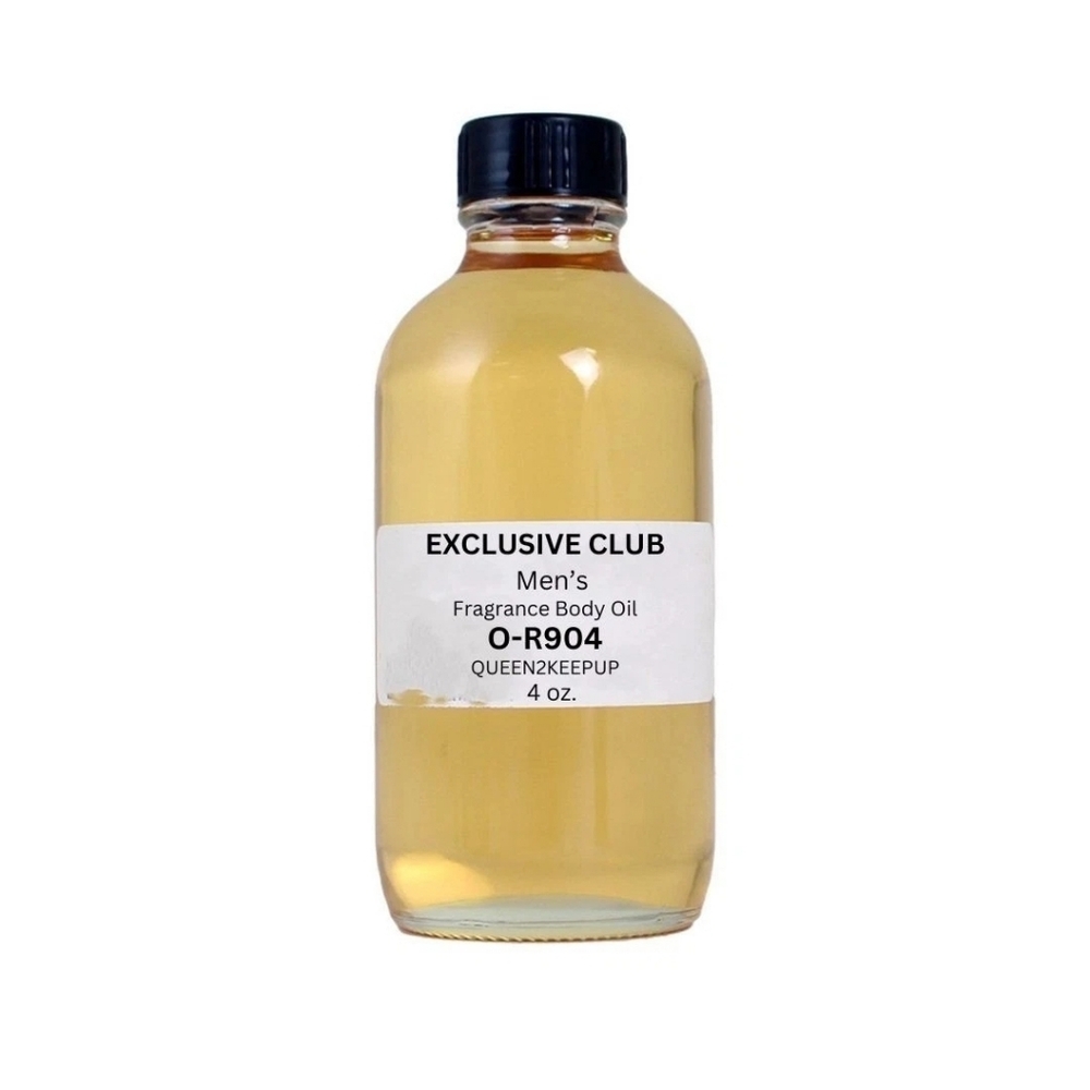Exclusive Club (Men) Body Oil 4 oz Fragrance All Natural Pure Uncut Scent